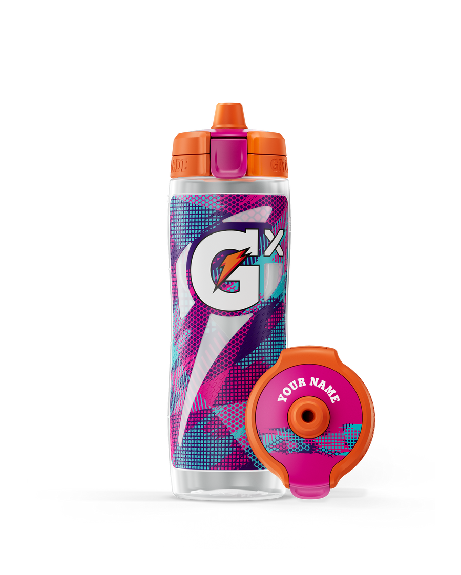 Gx Patterned Water Bottle - Clear - Quick Sip